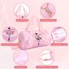 Girls Ballet Dancing Handbag, Child Ballerina Dance Bag, Sequined Shoulder Bag with Adjustable Strap, Large Capacity Ballet Duffle Bag for Kids, Perfect for Dance Class and Practic (pink long yarn) view 2