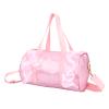 Girls Ballet Dancing Handbag, Child Ballerina Dance Bag, Sequined Shoulder Bag with Adjustable Strap, Large Capacity Ballet Duffle Bag for Kids, Perfect for Dance Class and Practic (pink long yarn) view 4
