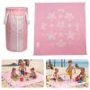 2-in-1 Kids, Baby & Infants Beach Pool & Waterproof Picnic Blanket - Large 6.5' Portable Paddling, Pool & Play Mat & Waterproof Carrying Bag, Outdoor Summer Gear, Toddle, Child & Kid, Coral Pink Peony view 1