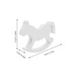 KESYOO 10 Figures Rocking Horse White Wood 3D Crafts For Kids Wedding Decoration Table Center Toys Wooden Babies 10pcs view 2