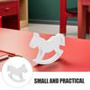 KESYOO 10 Figures Rocking Horse White Wood 3D Crafts For Kids Wedding Decoration Table Center Toys Wooden Babies 10pcs view 4