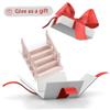 1:12 Scale Dollhouse Staircase, Wood Dollhouse Stairs with Handrail, DIY Unpainted Mini Furniture for Fairy Garden view 3