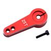 20mm 24mm Metal RC 25t Tooth Steering Servo Arm Horn Compatible with RC Car Models 1 10 Scale Trx6 Aftermarket Replacement(1Pcs Red) view 1