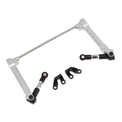 For Axial For Wraith RR10 Bomber 1/10 Metal Rear Anti-Sway Bar Swaybar Set RC Crawler Car Upgrade Parts Accessories Models(Silver)