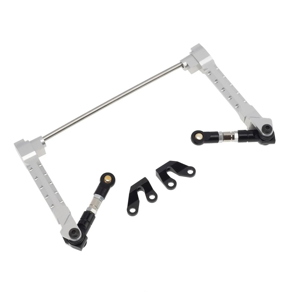 For Axial For Wraith RR10 Bomber 1/10 Metal Rear Anti-Sway Bar Swaybar Set RC Crawler Car Upgrade Parts Accessories Models(Silver)