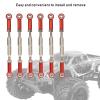 RC Car Aluminum Alloy Adjustable Push RodsTurnbuckle Rod Linkage Upgrade Parts for RC Car (Red) view 4