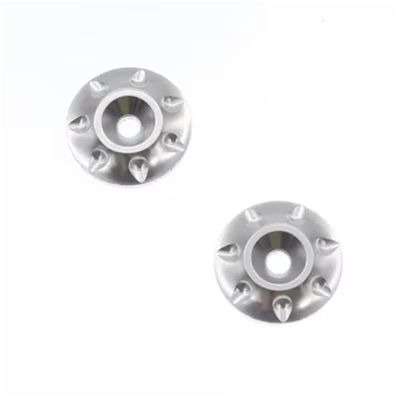 RC Metal Rear Wing Buttons Gasket for 1/8 Off-Road Truck Accessory confident(Silver)