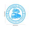 Farmer Truck Transport Stickers, 5.51in No Farmers No Food No Trucks No Deliveries Farmers' Trucks Deliver Stickers (Red) view 3