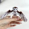 Bpetga 3D Printed Realistic Falcon Model Decoration Gift for Fantastic Creatures Fans Creative Animal with Flexible Joints (Brown) view 1