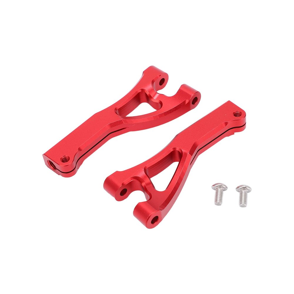 Aluminum Alloy Front Upper Suspension Arm Improve Performance Suitable for ARRMA Limitless 6S RC Car Accessory (Red)