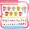 24 Packs Kids Valentines Day Gifts for School, Straw Covers Cap with Valentines Cards for Kids Classroom Must Haves Gift, Stanley Cups Accessories Valentines Day Cards Party Favors Classroom Exchange view 4