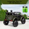 12V Electric Truck for Kids, Ride-on Car with Remote Control, Spring Suspension, LED Lights, 3-Speed Modes and Musical Toy Car for Children view 2