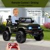 12V Electric Truck for Kids, Ride-on Car with Remote Control, Spring Suspension, LED Lights, 3-Speed Modes and Musical Toy Car for Children view 3