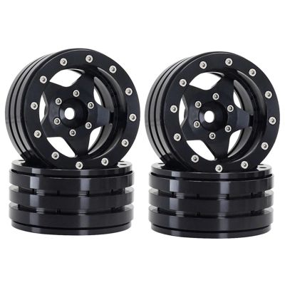 1.9'' Metal Beadlock Wheels for Axial for Redcat RC car part confident(Black)
