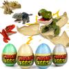 4 Pack Jumbo Dinosaur Eggs Easter Basket Stuffer Gift for Kids Boys, Hatching Dinosaur Eggs Toys Surprise Birthday Gift Toys for Boys Aged 3 4 5 6 7 8 Year Old, Easter Fillers for Kids Toddlers Girl view 1