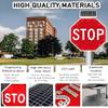 32" Solar LED Stop Sign - Waterproof & Heavy Duty Blinking Traffic Sign with Engineer Grade Reflective Film, Rust-Proof Metal, Includes Mounting Accessories view 4