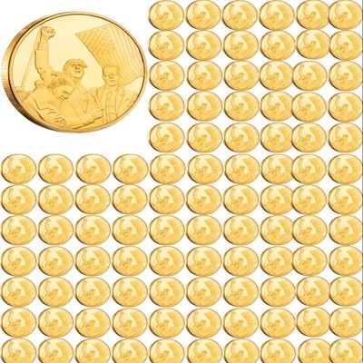 100 PCS Challenge Coin Trump Coins Ideal Gift for Trump Supporters