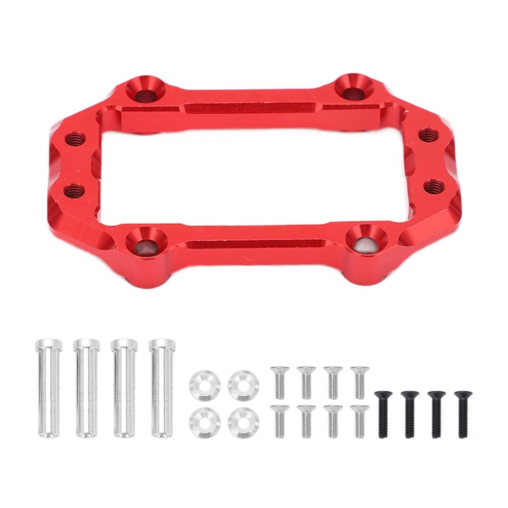 Aluminum Alloy Steering Servo Mount Bracket Stable Fix Improve Performance RC Cars Arrma Kraton 1/8 (Red)