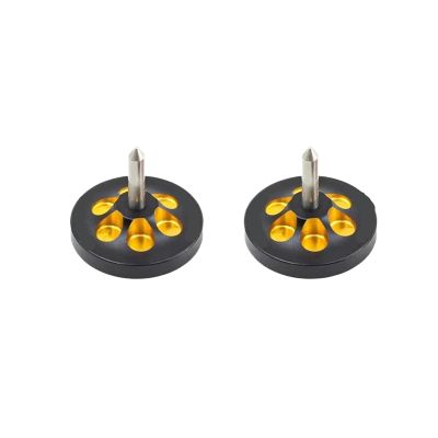 2pcs RC Car Weight Balancing Tool - Metal Stabilizer for Drift Drag Racing confident(Black Yellow)