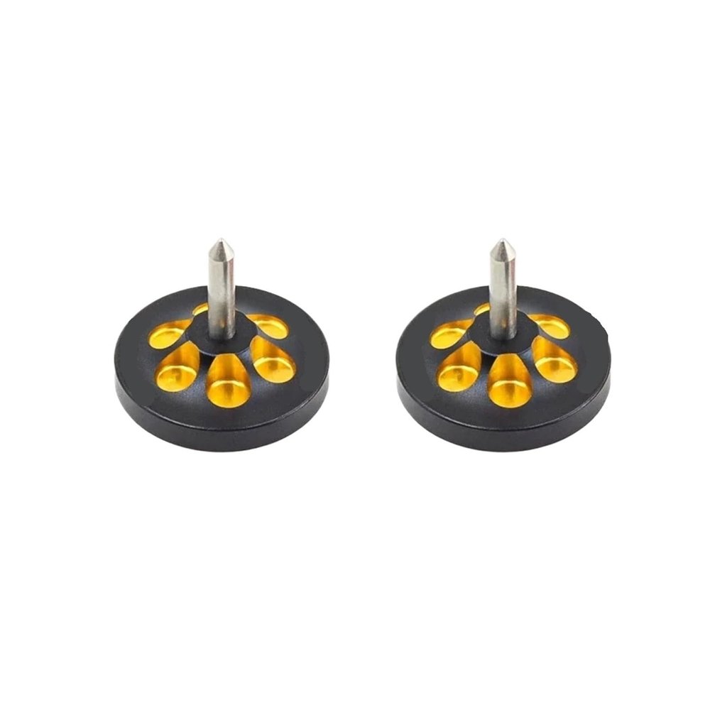 2pcs RC Car Weight Balancing Tool - Metal Stabilizer for Drift Drag Racing confident(Black Yellow)
