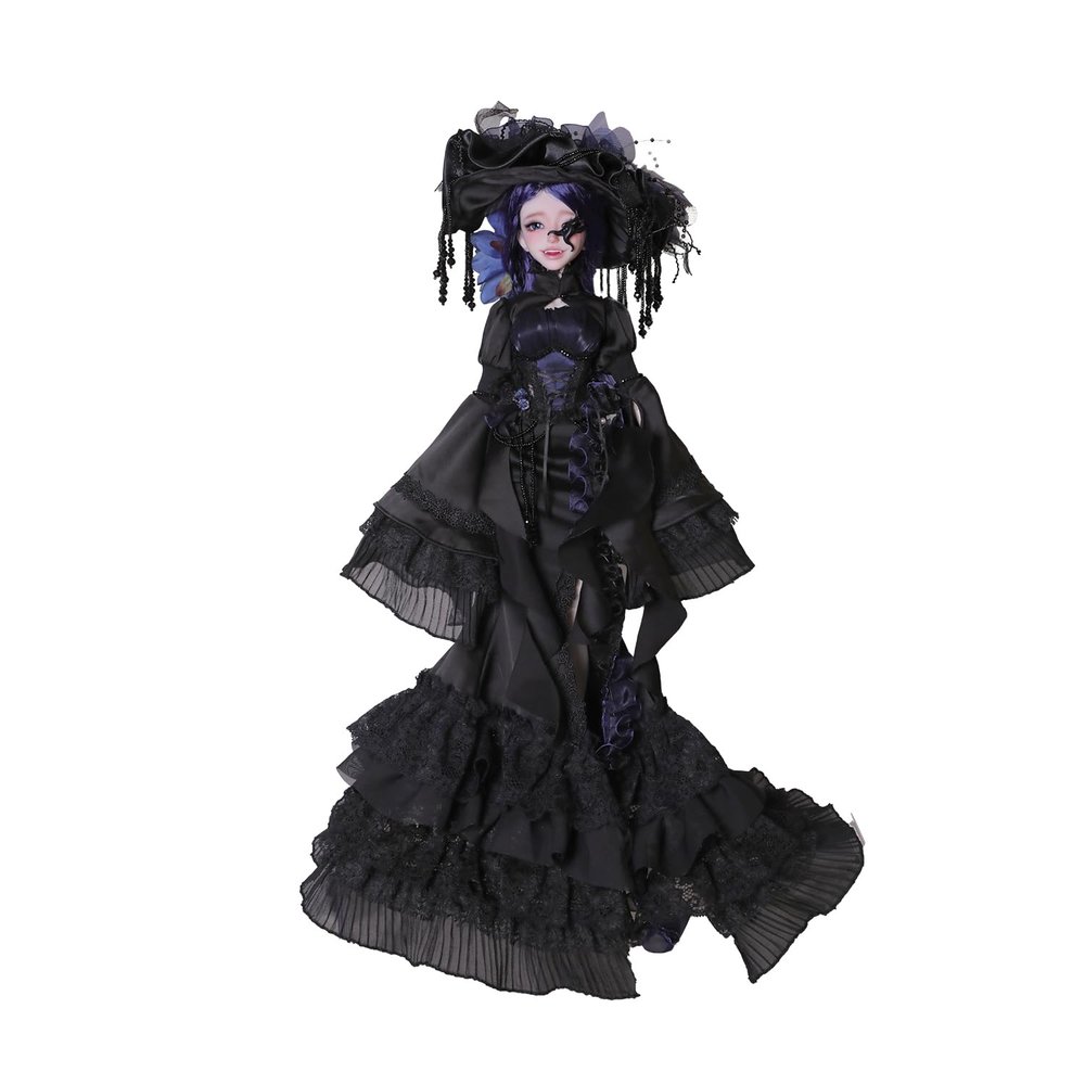 1/4 Cassandra BJD Doll Fullset Resin Toy for 15+ Year Old (Blue Wig)