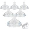 6 Count Silicone Nipples for Tomme Natural Start Anti-Colic Bottles &Advanced Anti-Colic Bottles,Closer to Nature Bottle,Slow Flow,Size 1 Nipple,1m+ view 1