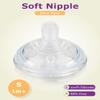 6 Count Silicone Nipples for Tomme Natural Start Anti-Colic Bottles &Advanced Anti-Colic Bottles,Closer to Nature Bottle,Slow Flow,Size 1 Nipple,1m+ view 2