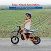 24V Kids Electric Dirt Bike, 250w Motor Ride-on Motorcycle with 13.6 MPH Top Speed, Leather Seat, Twist-Grip Throttle, Metal Suspension & Air-Filled Tires  Off-Road Motocross Riding Toy for Boys & Gi view 4