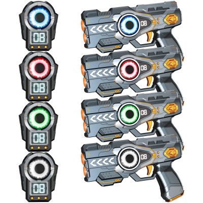 Laser Tag Guns Set of 4, Laser Tag Game for Kids LED Score Display Vests Gifts for Kids 8 9 10 11 12+ Year Old Boys Girls Teens Adults, Birthday Gift Cool Outdoor Indoor Toys for Boy Girl Ages 8+
