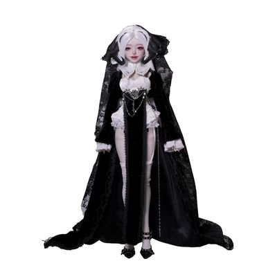 1/4 Cassandra BJD Doll Fullset Resin Toy for 15+ Year Old (White Hair)