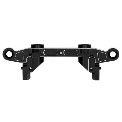 Aluminum Alloy RC Rear Bumper Mount RC Upgrade Parts AXIAL SCX6 1/6 RC Crawler CAR (Black)