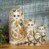 ljhnba Novelty Russian Dolls Set of 10 Hand Painted Wooden Matryoshka for Art Lovers Decorative Russian Nesting Figures Matryoshka Dolls view 3