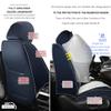 VIUDMEK Car Seat Covers for Spark,for Chevrolet Spark 2013-2022,Waterproof Leather Seat Covers,Compatible Airbag,Front Set Comfort Car Seat Protectors for Most Cars(Pillows,Gray&White) view 4
