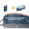 1.8M PVC Folding Pool (Not Inflatable) Bathes and Cools in Summer Blue-Gray Outdoor Swimming Pool Suitable for Outdoor Patio Beach Garden Summer Refresh view 2