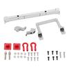 Aluminum Alloy Front Bumper for MN D90 99s, RC Car Metal Front Bumper, CNC Machined Anti Collision Bumper with Trailer Buckle, Direct Replacement Upgrade Part for 1/10 Scale RC Tru (Silver) view 1