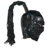 ACBYRUD Latex Rubber Hood with Transparent Eye Lens and Rivet Decoration Cosplay Halloween (XS) view 4