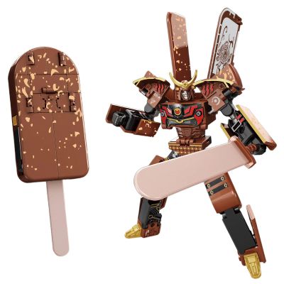 ZECHANGCE Ice Cream Transforming Toy, 2 in 1 Popsicle Robot Action Figure for Kids & Adults Deformation Toys for Boys Girls Party Favors Gift
