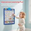 Bilingual Talking Wall Chart for Kids, English and Spanish Wall Chart for Kids, Talking English Learning Board for Children 3+ (Red) view 2