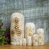 hejhncii Artistic Russian Nesting Toy Unique Hand Painted Wooden Dolls for Collection Stacking 10 Wooden Girl Dolls Traditional view 4