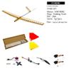 AEORCACC 1400mm F14 RC Glider U-ZI RC Plane 1908-2000KV Motor 20A ESC 3CH Remote Control Aircraft for Beginner Wooden RC Airplane view 2