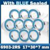 6903RS Bearing (10 PCS) 17 * 30 * 7 mm Hobby Electric RC Car Truck 6903 RS 2RS Ball Bearings 6903-2RS Blue Sealed view 3