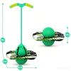 Christoy Pogo Ball with Handles for Kids & Adults, Pogo Balance Bounce Ball,Pogo Trick Board for Girls and Boys Ages 6 and up (Green-Colourful) view 2
