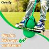 Christoy Pogo Ball with Handles for Kids & Adults, Pogo Balance Bounce Ball,Pogo Trick Board for Girls and Boys Ages 6 and up (Green-Colourful) view 3