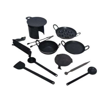 12-Piece Miniature Kids Kitchen Set  Safe Realistic Cooking Toys