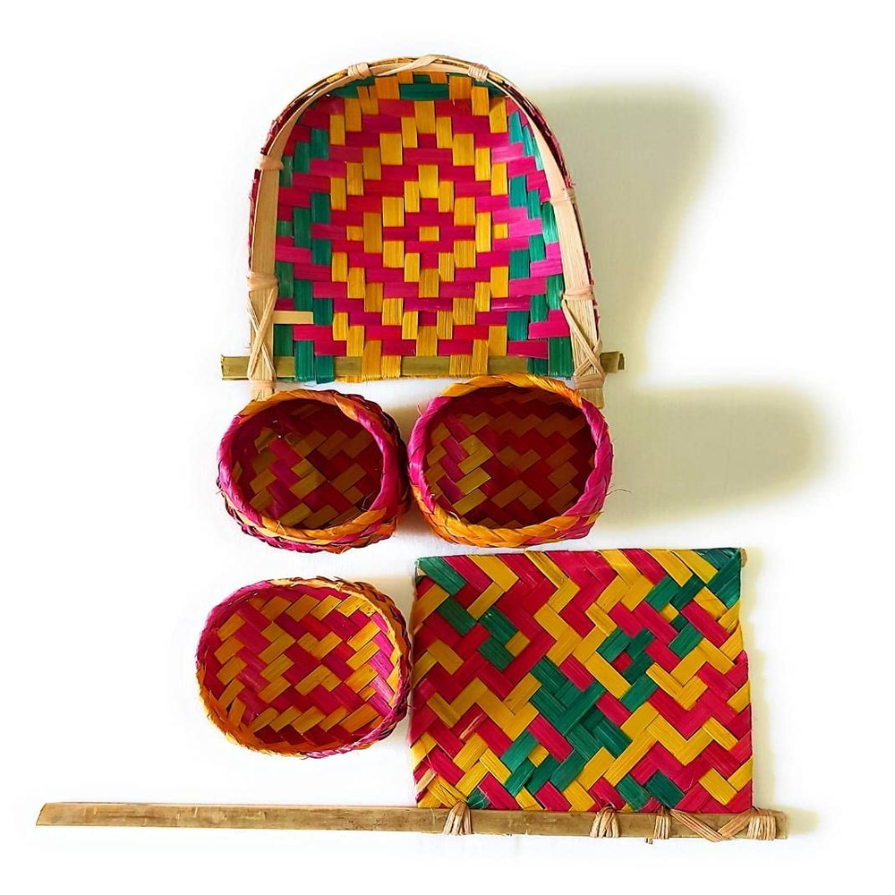 Bamboo Miniature Kitchen Set for Kids