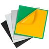 MIMAX Peel-and-Stick Baseplates, Self Adhesive Building Brick Plates, Compatible with All Major Brands - 4 Pack (10" x 10") (Black & White & Green & Light Gray) view 1