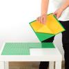 MIMAX Peel-and-Stick Baseplates, Self Adhesive Building Brick Plates, Compatible with All Major Brands - 4 Pack (10" x 10") (Black & White & Green & Light Gray) view 3