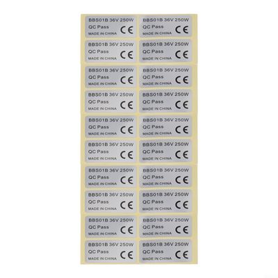Ebike Electric Bicycle PVC Sticker Set 20 pcs Waterproof Decals Compatible with for Bafang BBS01/BBS02 Motors 36V 250W and 48V 750W for Customization(48V 750W)