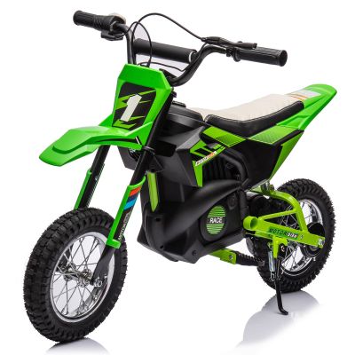24V Kids Electric Dirt Bike for Ages 8-12 - 250w Motor, Metal Suspension & Air-Filled Tires, Off-Road Motorcycle with Leather Seat & Twist Throttle | Gift for Boys and Girls