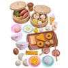 46Pcs Play Food Set, Chinese Breakfast Dim Sum Set with Steam Buns and More Food Cooking Toys Role Play Toys for Kids Ages 3+ view 1